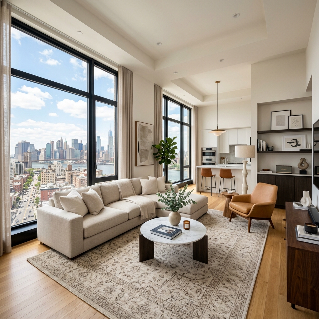 Modern apartment living room